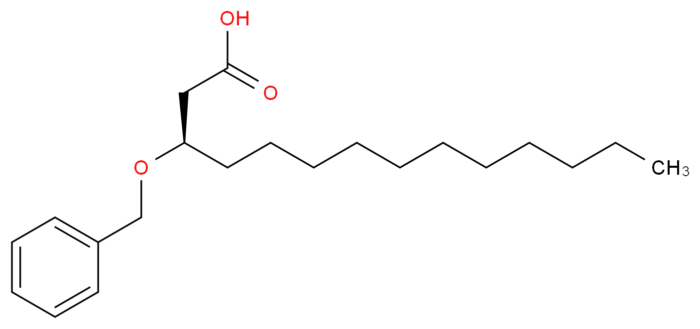 (3R)-3-(benzyloxy)tetradecanoic acid_分子结构_CAS_87357-67-3