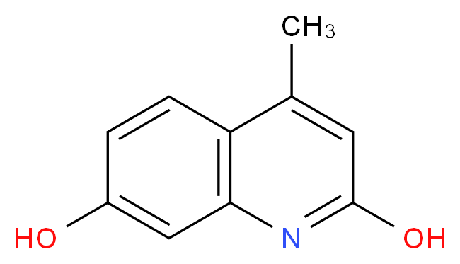 4-methylquinoline-2,7-diol_分子结构_CAS_20513-71-7