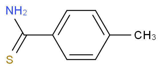 4-METHYL(THIOBENZAMIDE)_分子结构_CAS_2362-62-1)