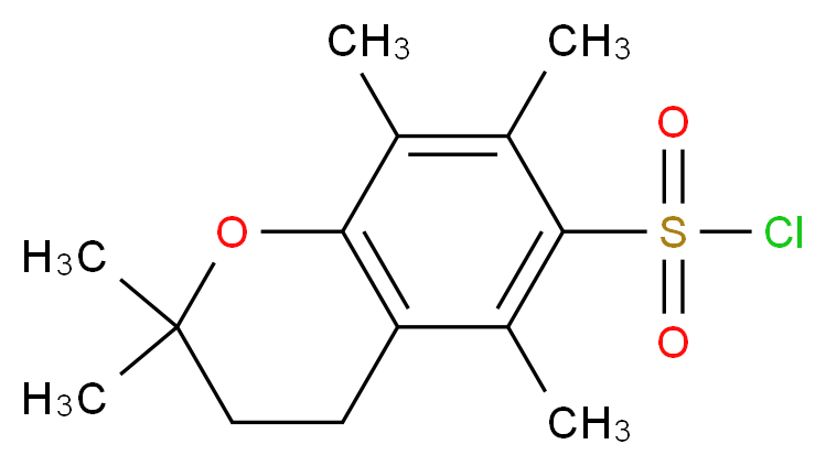 2,2,5,7,8-五甲基苯并二氢吡喃-6-磺酰氯_分子结构_CAS_112160-39-1)