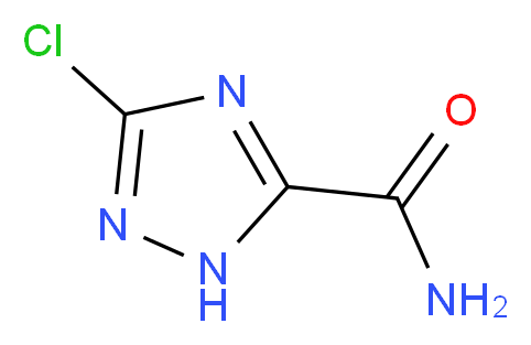 3-chloro-1H-1,2,4-triazole-5-carboxamide_分子结构_CAS_54671-66-8