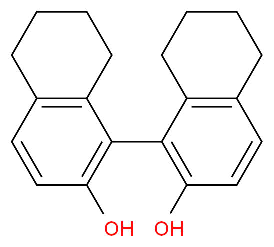 (S)-(-)-5,5′,6,6′,7,7′,8,8′-八氢-1,1′-联-2-萘酚_分子结构_CAS_65355-00-2)