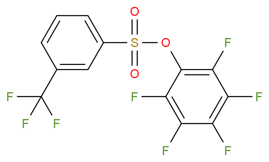 2,3,4,5,6-Pentafluorophenyl 3-(trifluoromethyl)-benzenesulfonate_分子结构_CAS_)