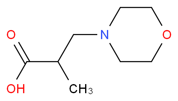 2-methyl-3-(4-morpholinyl)propanoic acid_分子结构_CAS_322725-55-3)