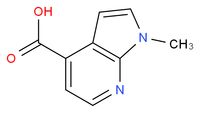 1-Methyl-7-azaindole-4-carboxylic acid_分子结构_CAS_1147753-38-5)