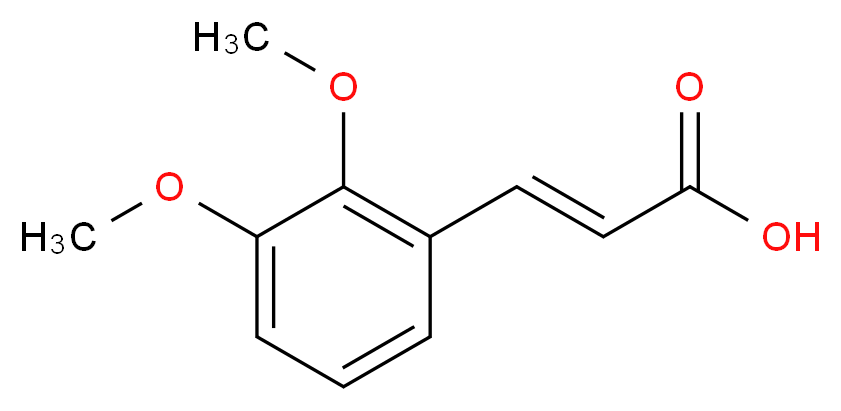 (2E)-3-(2,3-dimethoxyphenyl)prop-2-enoic acid_分子结构_CAS_7345-82-6