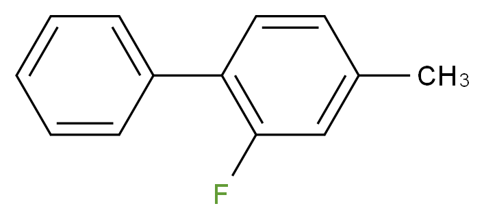 2-Fluoro-4-methylbiphenyl_分子结构_CAS_69168-29-2)