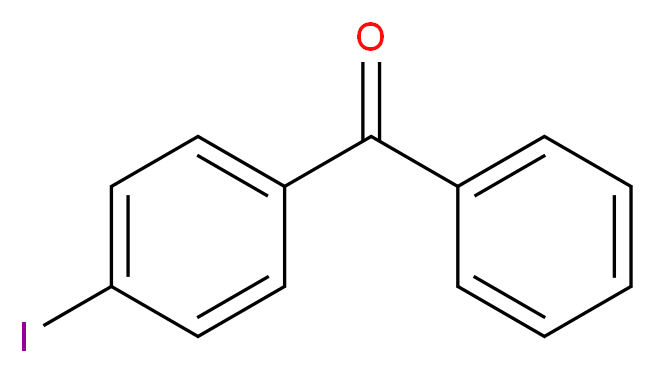 (4-iodophenyl)(phenyl)methanone_分子结构_CAS_6136-66-9