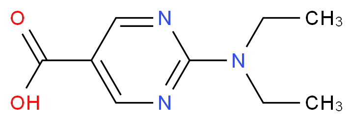2-(diethylamino)pyrimidine-5-carboxylic acid_分子结构_CAS_927803-51-8
