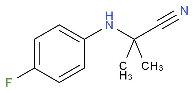 2-[(4-Fluorophenyl)amino]-2-methylpropanenitrile_分子结构_CAS_121071-28-1)