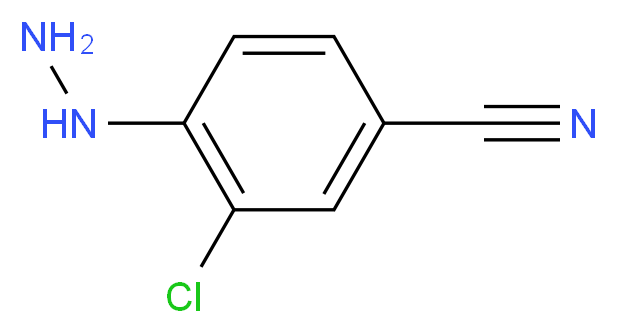 3-Chloro-4-hydrazinobenzonitrile_分子结构_CAS_254880-25-6)