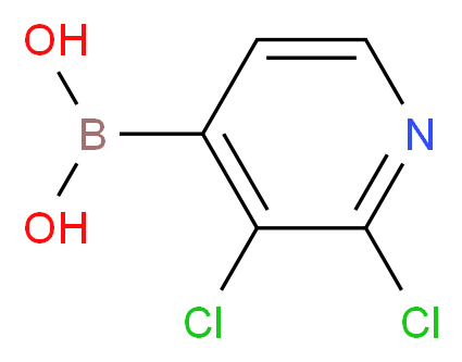 2,3-二氯吡啶-4-硼酸_分子结构_CAS_951677-39-7)