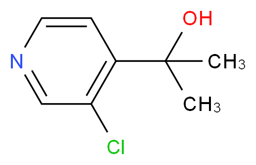 2-(3-Chloropyridin-4-yl)propan-2-ol_分子结构_CAS_77332-83-3)