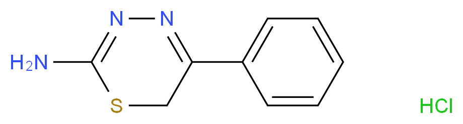 5-phenyl-6H-1,3,4-thiadiazin-2-amine hydrochloride_分子结构_CAS_)