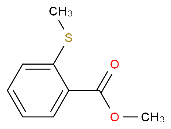 2-(甲基硫代)苯甲酸甲酯_分子结构_CAS_3704-28-7)