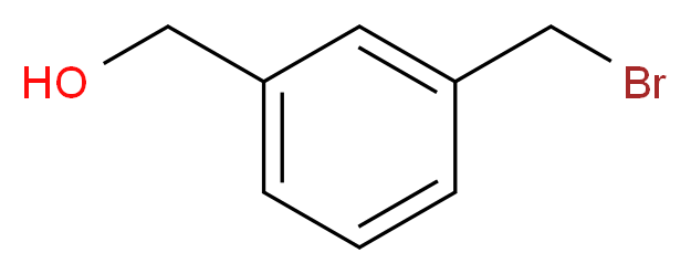 [3-(bromomethyl)phenyl]methanol_分子结构_CAS_82072-22-8