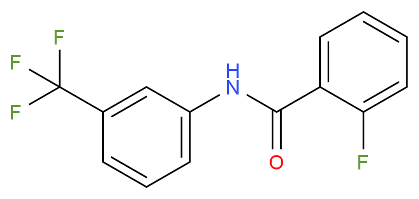 2-Fluoro-N-[3-(trifluoromethyl)phenyl]benzamide_分子结构_CAS_2053-95-4)