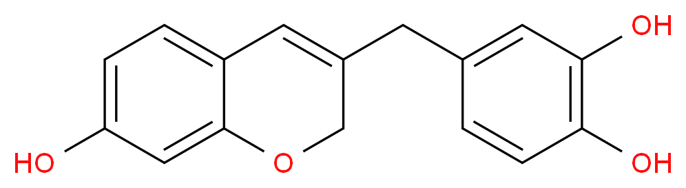 7,3',4'-Trihydroxy-3-benzyl-2H-chromene_分子结构_CAS_1111897-60-9)