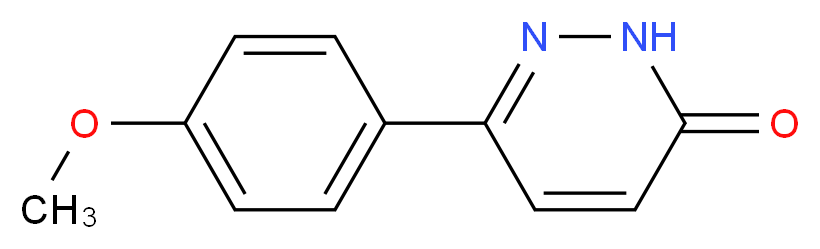 6-(4-methoxyphenyl)-2,3-dihydropyridazin-3-one_分子结构_CAS_400865-61-4