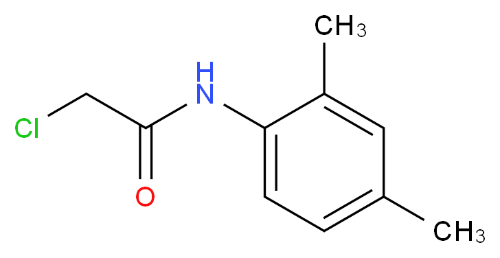 2-Chloro-N-(2,4-dimethylphenyl)acetamide_分子结构_CAS_)