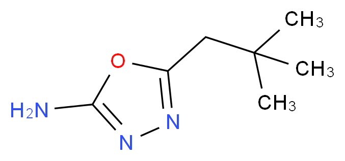 5-neopentyl-1,3,4-oxadiazol-2-amine_分子结构_CAS_)