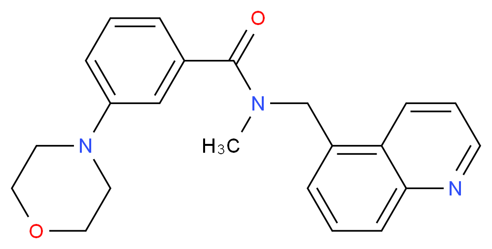 N-methyl-3-(4-morpholinyl)-N-(5-quinolinylmethyl)benzamide_分子结构_CAS_)