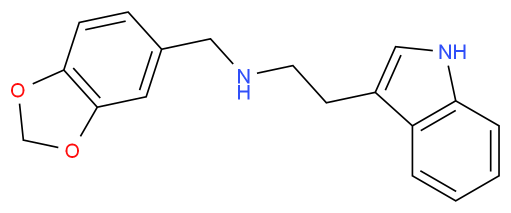 (1,3-benzodioxol-5-ylmethyl)[2-(1H-indol-3-yl)ethyl]amine_分子结构_CAS_51918-89-9)