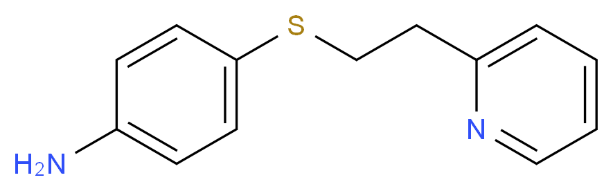 (4-{[2-(2-pyridinyl)ethyl]thio}phenyl)amine_分子结构_CAS_136401-56-4)