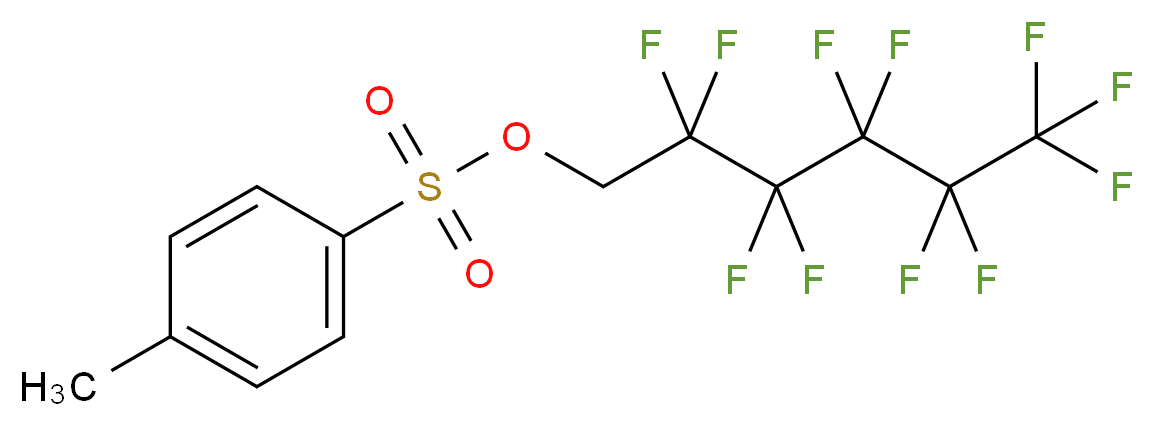 1H,1H-Perfluorohexyl 4-toluenesulphonate 97%_分子结构_CAS_)