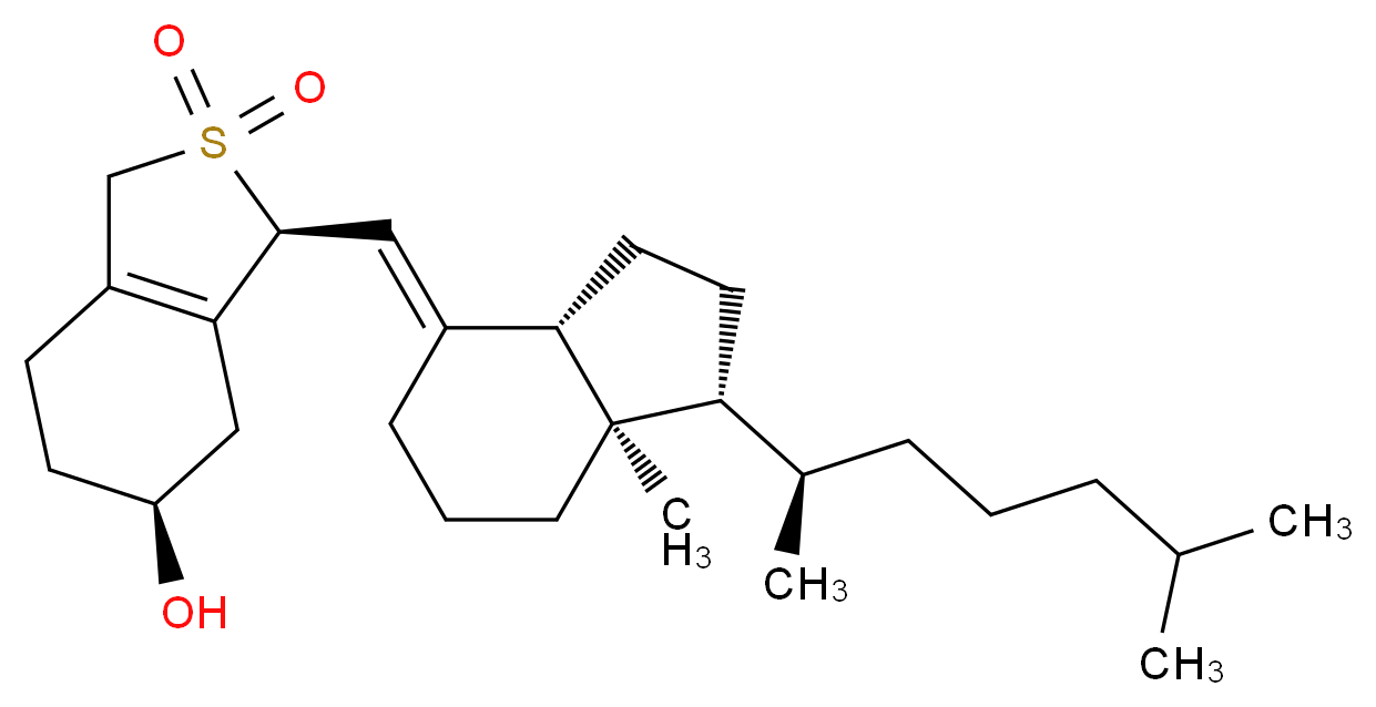 (3β,6S,7E)-6,19-Sulfonyl-9,10-secocholesta-5(10),7-dien-3-ol_分子结构_CAS_71726-02-8)