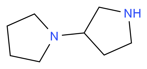 3-(pyrrolidin-1-yl)pyrrolidine_分子结构_CAS_)