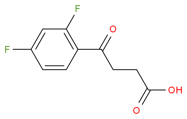 4-(2,4-Difluorophenyl)-4-oxobutanoic Acid_分子结构_CAS_110931-77-6)