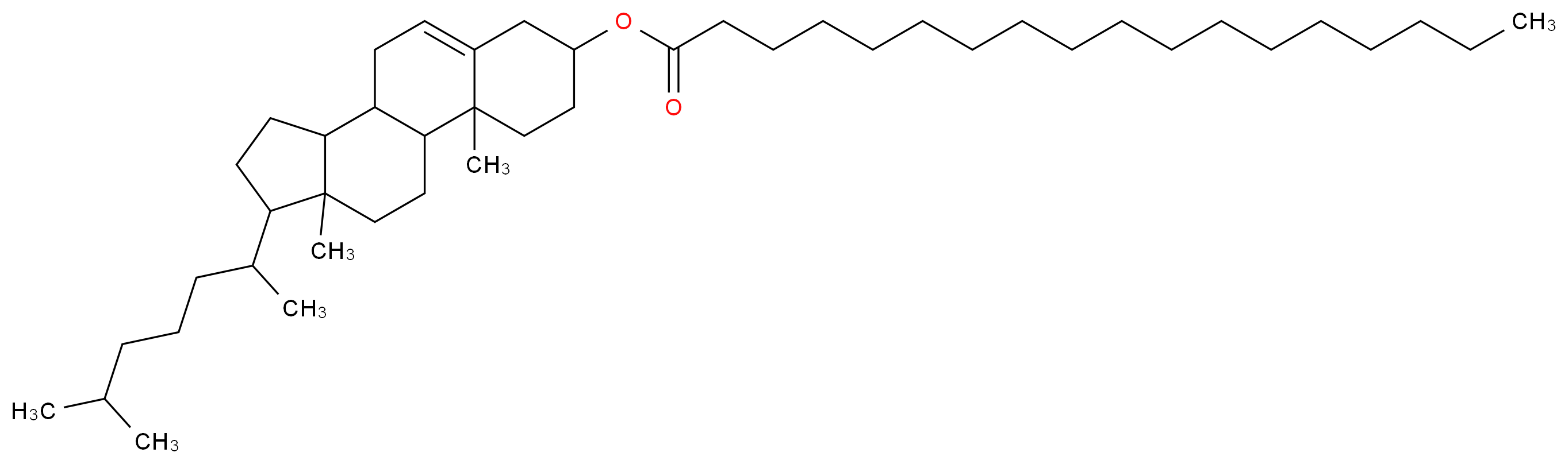 2,15-dimethyl-14-(6-methylheptan-2-yl)tetracyclo[8.7.0.0^{2,7}.0^{11,15}]heptadec-7-en-5-yl octadecanoate_分子结构_CAS_1184-05-0