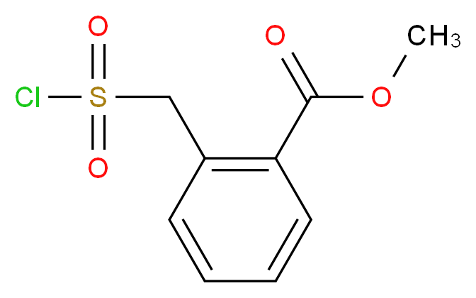 2-CHLOROSULFONYLMETHYL-BENZOIC ACID METHYL ESTER_分子结构_CAS_103342-27-4)