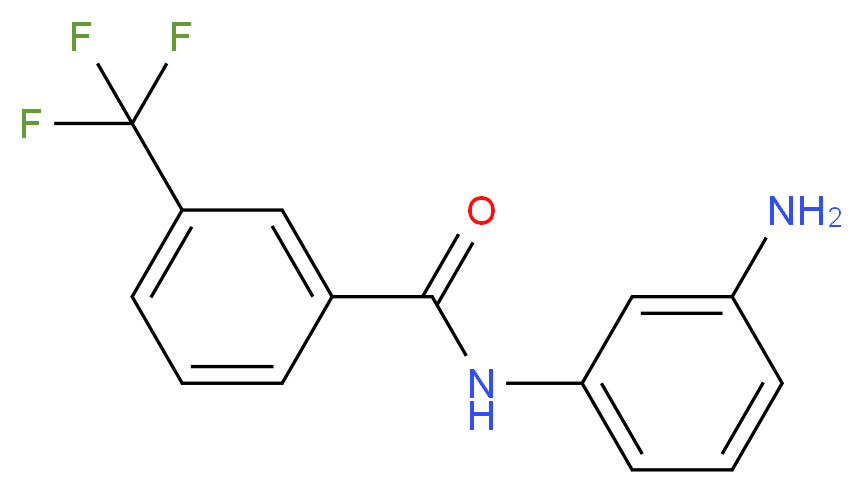 N-(3-aminophenyl)-3-(trifluoromethyl)benzamide_分子结构_CAS_)
