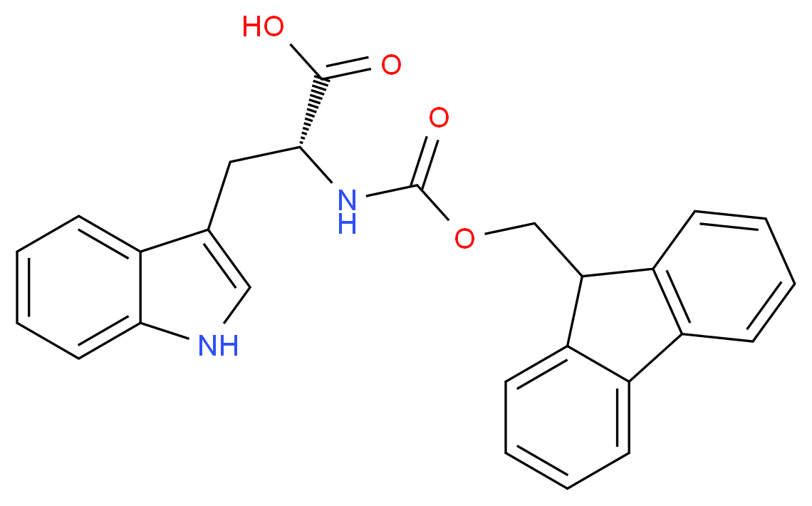 N(α)-Fmoc-D-色氨酸_分子结构_CAS_86123-11-7)