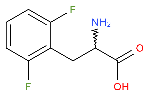 2-amino-3-(2,6-difluorophenyl)propanoic acid_分子结构_CAS_32133-39-4