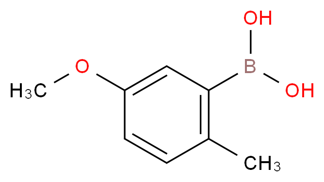 (5-Methoxy-2-methylphenyl)boronic acid_分子结构_CAS_617689-07-3)