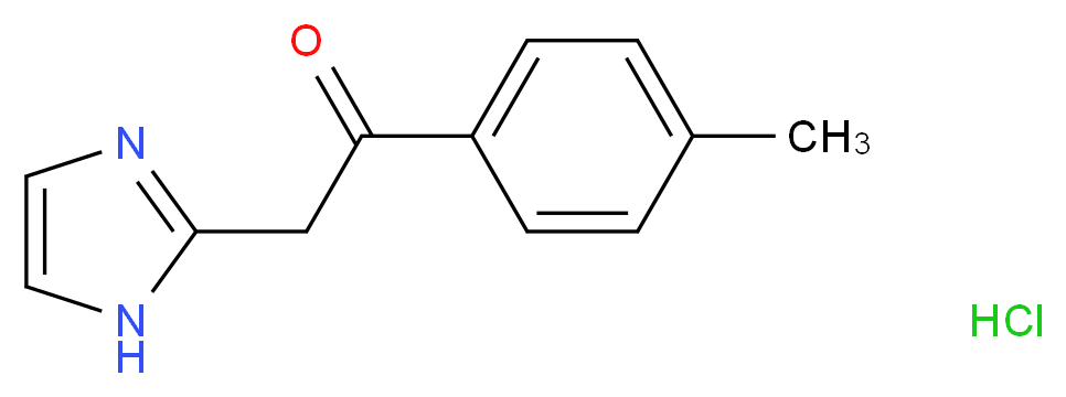 2-(1H-imidazol-2-yl)-1-(4-methylphenyl)ethan-1-one hydrochloride_分子结构_CAS_)