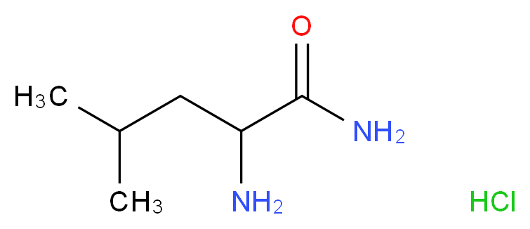 2-Amino-4-methylpentanamide hydrochloride_分子结构_CAS_10466-60-1)