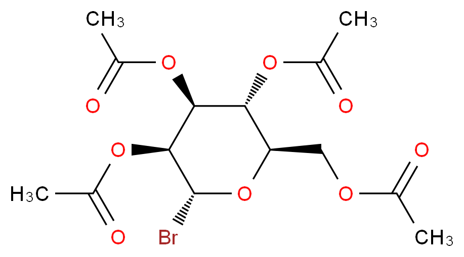 Bromo 2,3,4,6-Tetra-O-acetyl-α-D-mannopyranoside(Stabilized with 4% CaCO3)_分子结构_CAS_13242-53-0)