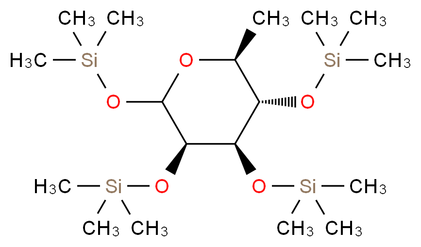 Trimethylsilyl-L-(+)-rhamnose_分子结构_CAS_108392-01-4)