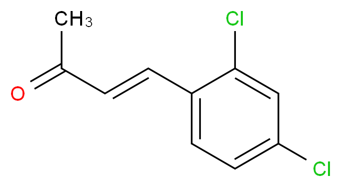 (3E)-4-(2,4-dichlorophenyl)but-3-en-2-one_分子结构_CAS_61888-78-6