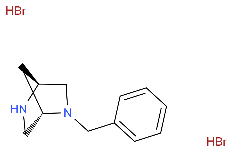 (1S,4S)-2-Benzyl-2,5-diazabicyclo[2.2.1]heptane dihydrobromide_分子结构_CAS_116258-17-4)