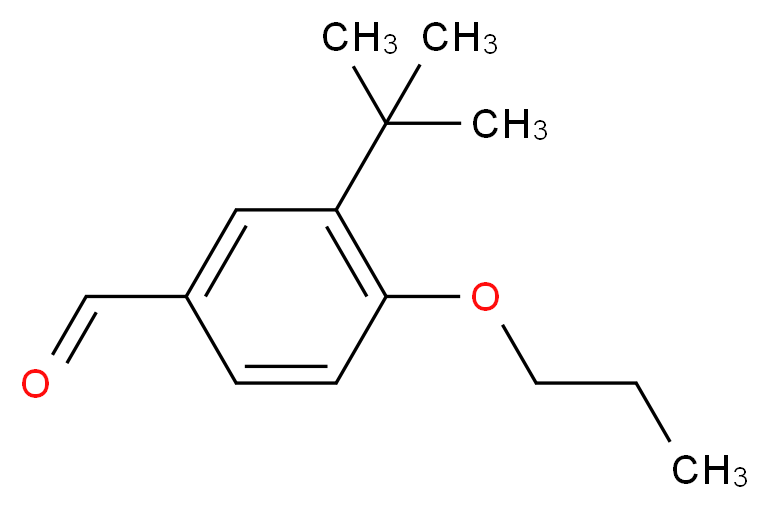 3-(tert-Butyl)-4-propoxybenzaldehyde_分子结构_CAS_)