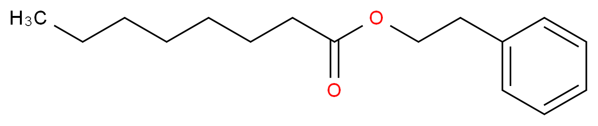 2-phenylethyl octanoate_分子结构_CAS_5457-70-5
