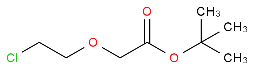 tert-butyl 2-(2-chloroethoxy)acetate_分子结构_CAS_73834-55-6