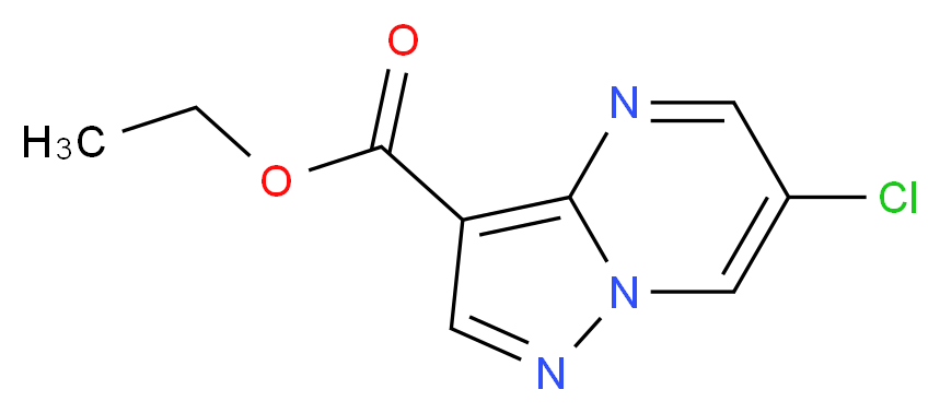 ethyl 6-chloropyrazolo[1,5-a]pyrimidine-3-carboxylate_分子结构_CAS_936074-36-1