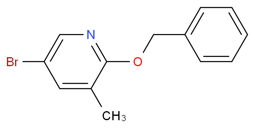 2-(benzyloxy)-5-bromo-3-methylpyridine_分子结构_CAS_1289270-73-0