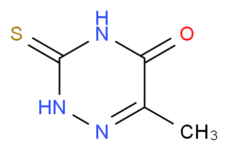 6-Methyl-3-thioxo-3,4-dihydro-2H-[1,2,4]triazin-5-one_分子结构_CAS_615-76-9)